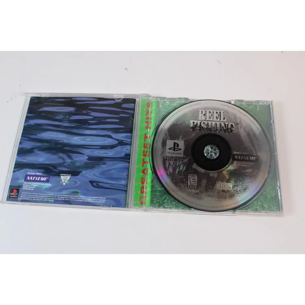 Reel Fishing (Sony PlayStation 1 PS1, 1997) CIB Complete w/Manual Tested Works